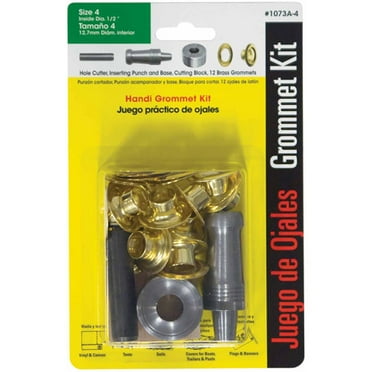 General Tools 71264 Grommet Kit with 12 Solid Brass Grommets 1//2-Inch